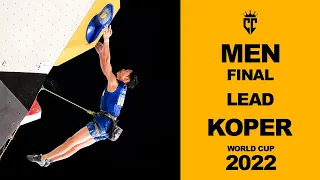 RECAP IFSC World Cup Koper LEAD MEN FINALS 2022