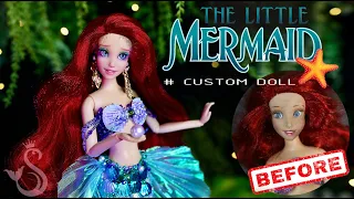 ARIEL Doll [ THE LITTLE MERMAID ] DISNEY  repaint tutorial  doll repaint   Custom Doll | Sang Bup Be
