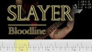 Slayer - Bloodline (guitar cover playthrough tabs)