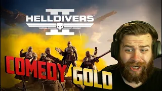 DYING LAUGHING from Helldivers II NEW Trailer - REACT