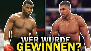 MIKE TYSON VS ANTHONY JOSHUA WER WÜRDE IN EINEM KAMPF GEWINNEN?