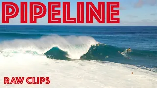 MASSIVE PIPELINE TODAY WITH THE WORLDS BEST SURFERS // RAW FILES