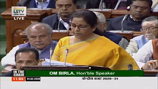 Finance Minister Smt Nirmala Sitharaman presents Union Budget 2020-21