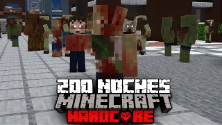 Sobreviví 200 noches En Un Apocalipsis Zombie En Minecraft HARDCORE... Esto fue lo que pasó