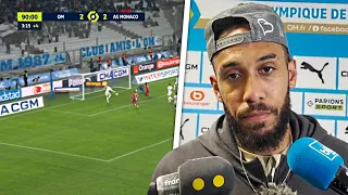 Aubameyang revient sur le raté IMPOSSIBLE de Vitinha • OM 2-2 Monaco • HD