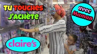 TU TOUCHES J’ACHÈTE les yeux bandés CHEZ CLAIRE'S pour Massilya feat Maman [CHALLENGE]