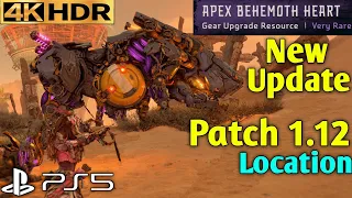 Apex Behemoth Heart Location - Horizon Forbidden West Update 1.12 Patch PS5 Gameplay 4K 60FPS HDR