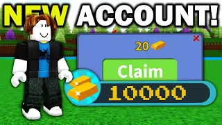 Get 10,000 GOLD on a New Account! | Build a boat for Treasure ROBLOX