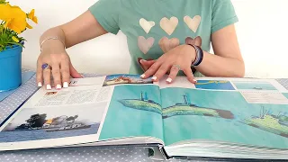 ASMR Page Turning Sprinkled With Page Squeezing • No Talking
