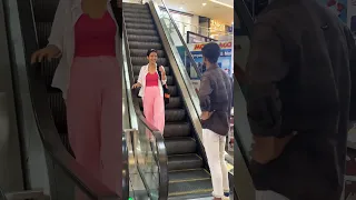 Bag snatching prank 🤣🤣 #prank #escalator #comedy #reaction #masti #funny