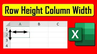 How to Change Row Height and Column Width in Excel