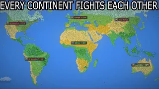 Every Continent Tries to Conquer The World- WorldBox Timelapse