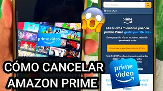 🚫Cómo CANCELAR AMAZON PRIME VIDEO Prueba Gratis 2024 [FÁCIL & RÁPIDO!]🚀Desde mi Celular o Móvil