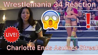 Wrestlemania 34 Reaction - Charlotte Flair ends Asuka’s undefeated streak