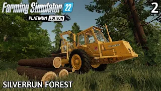 More logging with the Volvo BM🔸FS22 Platinum Edition🔸Silverun Forest Ep 2