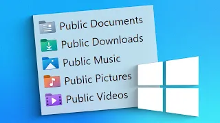 You Should Know About the "Public" Folders in Windows