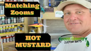 Hot Mustard Shad--Custom Painting Crankbaits