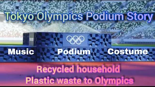 Tokyo Olympics 2021 Victory Ceremony Music Podium Costume & Tray 're from recycled Plastic Waste