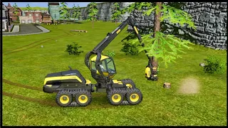 Farming Simulator 16 #6  Cutting Forestry Tree - Fs16 Android Gameplay