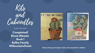 Completed! Stone Mosaic CBN Book 1 by Belba Family #10bookstofinish