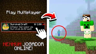 entramos em SERVIDORES ABANDONADOS de Minecraft e descobrimos algo INCRÍVEL!