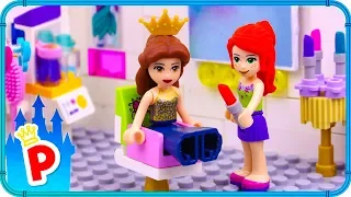 ♥ LEGO Belle Visits BEAUTY PARLOR for a Party Makeup