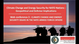 WEBINAR: CLIMATE CHANGE AND ENERGY SECURITY ISSUES IN THE NATO ARMED FORCES SPHERE