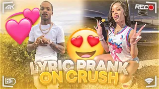 CALBOY - “Envy Me” | LYRIC PRANK ON CRUSH 😍 **GONE WRONG**