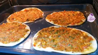 LAHMACUN Rezept original wie beim Bäcker Türkische Pizza backen