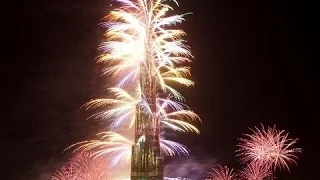 UAE Burj Khalifa Fireworks 2016 4K HD