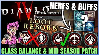 Diablo 4 - Class Buffs & Nerfs For Season 4 - Big Mid Season Patch & What We Need - Balance Problem!