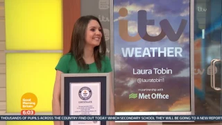 Laura Tobin Gets Guinness World Record for Filling Pancakes | Good Morning Britain