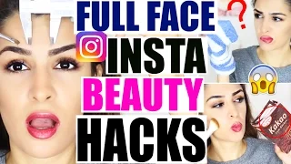 FULL FACE INSTAGRAM BEAUTY HACKS | GANZES MAKEUP MIT UNGEWÖHNLICHEN HACKS | KINDOFROSY