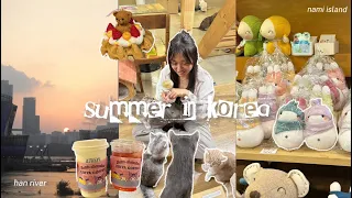 summer in korea 🇰🇷: study abroad, han river, noraebang, nami island, cat cafe, mcdonalds, everland