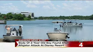 Body of 2-year-old boy found after alligator attack at Disney resort