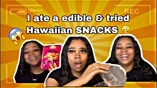 I ate an edible and tried foreign Candy 🥴 | Snack Crate Review | Hawaii Snacks