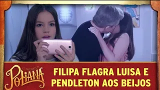 Otto beija Luísa e filipa grava tudo cena de as aventuras de poliana