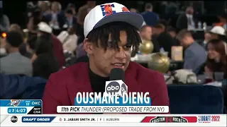 BREAKING] Stephen A. Goes Crazy his Knicks selects Ousmane Dieng with 11th pick in 2022 NBA Draft