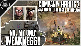 Allied Firepower Can't Match a Good Flank | 3v3 Red Ball Express | 4K CoH2 Casts #35