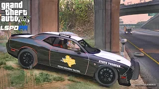 Playing GTA 5 As A POLICE OFFICER Highway Patrol| Texas| GTA 5 Lspdfr Mod|