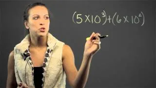 How to Do Addition & Subtraction in Exponential Notation : Math Lessons & Tips