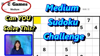 Solve With Me: Can YOU solve this New York Times Medium Sudoku?