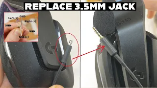 How to Replace and Fix Logitech G335 3.5mm Jack DIY at Home