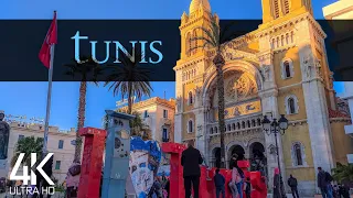 【4K】🇹🇳 VIRTUAL WALKING TOUR: 🚶 «Tunis - Capital of Tunisia» 🎧 ORIGINAL SOUNDS 🚫 NO COMMENT 📺UHD ASMR