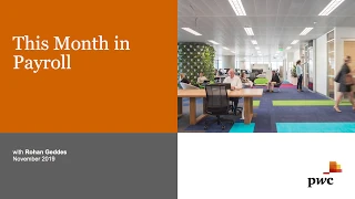 This Month in Payroll - November 2019 edition