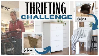 Thrift Store Makeovers ~ Thrift with Me ~ Thrift Store Challenge ~ Furniture Makeovers