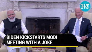 Joe Biden makes PM Modi laugh with joke about relatives in India: 'This meeting is to...'