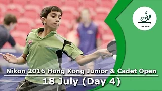 2016 Nikon Hong Kong Junior & Cadet Open – Day 4 LIVE