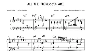 All The Things You Are (Transcription) - The Art Tatum / Ben Webster Quartet (1956)