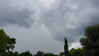Loud thunderstorms⚡ (multicells) this afternoon in Bloemfontein, South Africa. 03/02/2024.